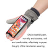 1 Pair Winter Fleece Thickened Warm And Windproof Outdoor Riding Motorcycle Gloves, Size: Free Code(Pink + Blue)