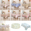 PEVA Oil&Water Resistant Coffee Table Tablecloth, Size: Round 183cm(Sun Flower)