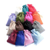 50 PCS Multi size Linen Jute Drawstring Gift Bags Sacks Wedding Birthday Party Favors Drawstring Gift Bags, Size:17x23cm(Black)