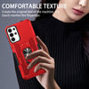For Samsung Galaxy S25 Ultra 5G Ring Holder Armor Hybrid Phone Case(Red)