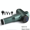 Muscles Relax Massager Portable Fitness Equipment Fascia Gun, Specification: 6232 32 Gears Green(AU Plug)