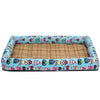 Cooling Pet Mat 50x40cm - Breathable Linen & Rattan (Owl)