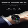 ET485 1.43 inch Color Screen Smart Watch Steel Strap, Support Bluetooth Call / ECG(Black)