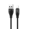 REMAX RC-075i 1m 2.1A USB to 8 Pin Jell Data Cable for iPhone, iPad(Black)