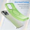 For iPhone 13 Pro Max MagSafe Frosted Translucent TPU + PC Full Coverage Phone Case(Green)