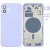 iPhone 12 Back Housing Cover, SIM Tray, Keys, Lens (Purple)