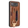 For Asus ROG Phone 6 / ROG6 Wristband Leather Back Phone Case(Brown)