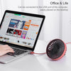 F829 Portable Car Air Outlet Electric Cooling Fan with LED Light(Yellow)