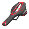 YAFEE Mountain Bike Saddle Mountain Bike Seat Hollow Bicycle Seat(Red)