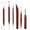 8-in-1 Wooden Handle Pottery Clay Tool set Ceramic Trimming Carving Knife(SF008)
