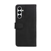 For Samsung Galaxy A26 5G Global Dual-color Splicing Flip Leather Phone Case(Black)