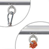 RV Sunshade 304 Stainless Steel Slide Rail Ring, Specifications: 2pcs M4 Ring + Cylinder