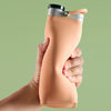 600ml Outdoor Sports Portable Silicone Folding Water Cup Minimalist Travel Large Capacity Milk Bottle(Pink)