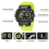 SMAEL 8081 Multifunctional Waterproof Luminous Numeric Digital Dual Display Outdoor Sports Watch(Black Rose Gold)