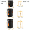 Cwatcun D157 DSLR Camera Lens Barrel Shockproof Thickened Digital Lens Bag Flip Lens Pouch, Color: Large Black