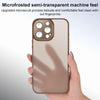 For iPhone 12  Nano Semi-transparent Frosted Skin Feel Phone Case(Light Pink)
