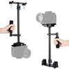 PULUZ 38.5-61cm Carbon Fibre Handheld Stabilizer for DSLR & DV Digital Video & Cameras, Load Range: 0.5-3kg(Black)