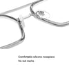 A5 Double Beam Polarized Color Changing Myopic Glasses, Lens: -50 Degrees Gray Change Grey(Black Gold Frame)