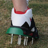 Garden Lawn Garden Tools Grass Ripper Spiked Shoes with 4 Plastic Buckles (Green)
