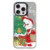 For iPhone 13 Pro Max Christmas Series PC Full Coverage Pattern Phone Case(CK058 Black)