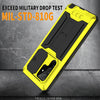 For Samsung Galaxy S22 Ultra 5G R-JUST Sliding Camera Metal + Silicone Holder Phone Case(Yellow)