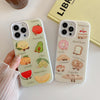 For iPhone 12 Pro Max Cartoon Creative TPU Hybrid PC Shockproof Phone Case(Fruit Series)