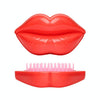 Plastic Hairdressing Portable Smoothing Comb(Sexy Red)