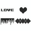 100 PCS Square Crystal Mosaic Mirror Acrylic Stereo Wall Stickers Creative Background Home Living Room Wall Sticker,Size:2*2cm(Black)