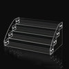 4 Layers Acrylic Nail Polish Display Rack Transparent Ladder Stand Cosmetic Essential Oil Bottle Holder