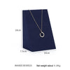 10x7.5x14cm Vertical Necklace Holder Jewelry Display Props Blue Microfiber Window Necklace Earring Ring Stand