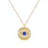Angel Eyes Pendant Layered Necklace, Model: N2107-20 Blue Eyesad