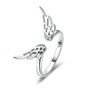 S925 Sterling Silver Fairy Wing Ring Girls Open Ring