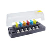 6-Way Plug-In Insulated Cover Fuse Box For Cars Yachts, Set: Upgraded Version A