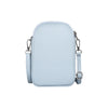 Universal Litchi Texture Phone Crossbody Bag Leather Case for 5.5-7.2 inch Phones(Blue)