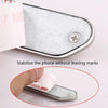 F601 4 PCS One Word Long Magnet Car Bracket Car Navigation Lazy Magnetic Metal Bracket(Rounded Silver)