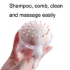Silicone Head Massage Shampoo Brush(Pink)