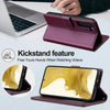 For Samsung Galaxy S25 5G LC.IMEEKE L2 Series Detachable Magsafe PU Phone Case with Lanyard(Purple)