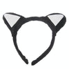 Animal Piece Set Cat Ears Headband Bow Tie Piece Set(Black)