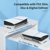 For PS5 Slim STARTRC GAMES Base Horizontal Placement Bracket Game Console Horizontal Fixed Cooling Base(White Upgraded Digital/Disc Universal)