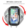Mountain Bike Card Holder Touch Screen Mobile Phone Holder Motorcycle Electric Vehicle Waterproof Navigation Bracket Shade Mobile Phone Holder, Style:Handlebars(Red)