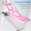 For iPhone 15 Pro Max MagSafe Frosted Translucent TPU + PC Full Coverage Phone Case(Pink)