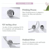 S925 Sterling Silver Retro Flower Texture Beads DIY Bracelet Necklace Accessories
