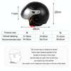 GXT Electric Vehicle Half Cover Four Seasons Retro Helmet, Size: M(Black Orange)