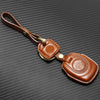 HP-A009 Motorcycle Cowhide Leather Induction Key Protective Cover for Harley Sportster S(Brown)
