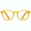 Retro Flexible Durable Portability HD Presbyopic Glasses +400(Yellow)