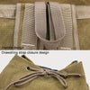 Canvas Shoulder Bag Large Capacity Outdoor Travel Bag Breathable Wearable Casual Backpack(Dark Grey)