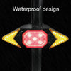 USB Rechargeable Bicycle Turn Light Wireless Remote Control Bike Tail Light