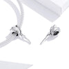 S925 Sterling Silver Tulip Beads DIY Bracelet Necklace Accessories