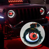 3-inch Car Motorcycle LED Demon Eye Light Modification(8 Modes With Lens)