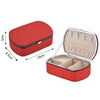 HN-001 Travel Portable Ring Lipstick Jewelry Storage Box(Necklace Version Red)